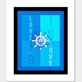 Sailing is love Posters and Art